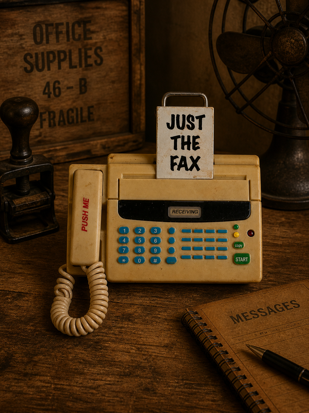 Vintage Fax Magnet